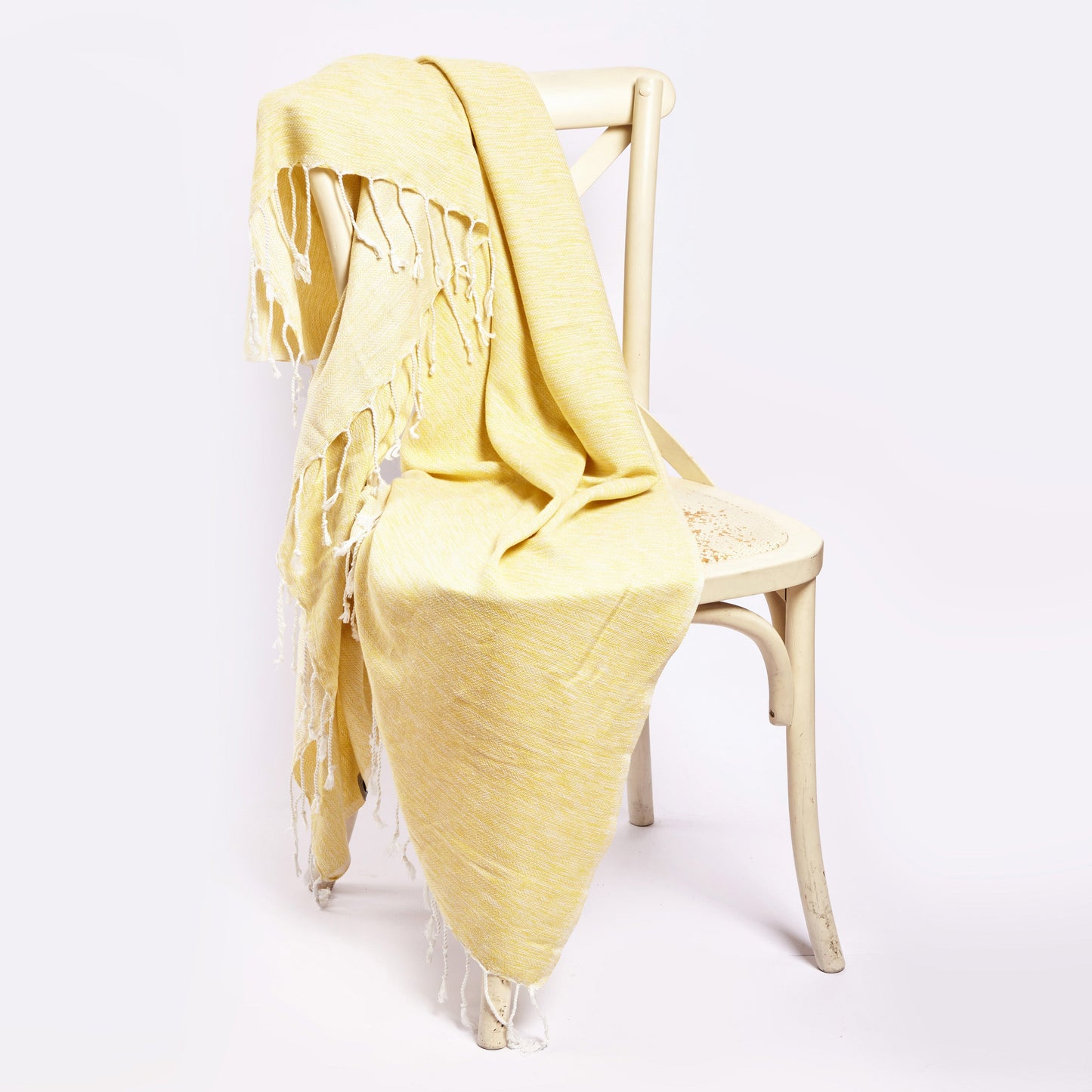 Yalova Ultra Soft Marbled Blanket Throw - Yellow