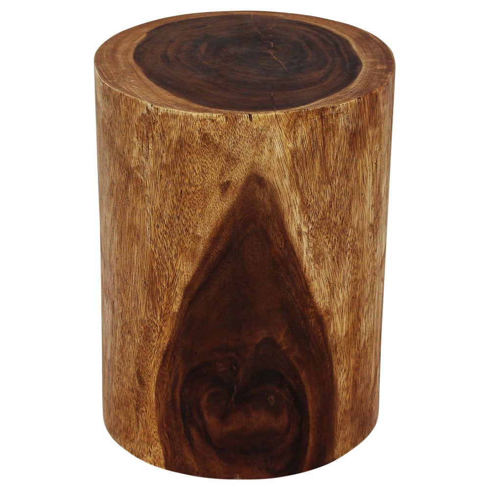 Haussmann® Wood Stump Stool or Stand 11-14 in DIA x 18 in H Walnut Oil