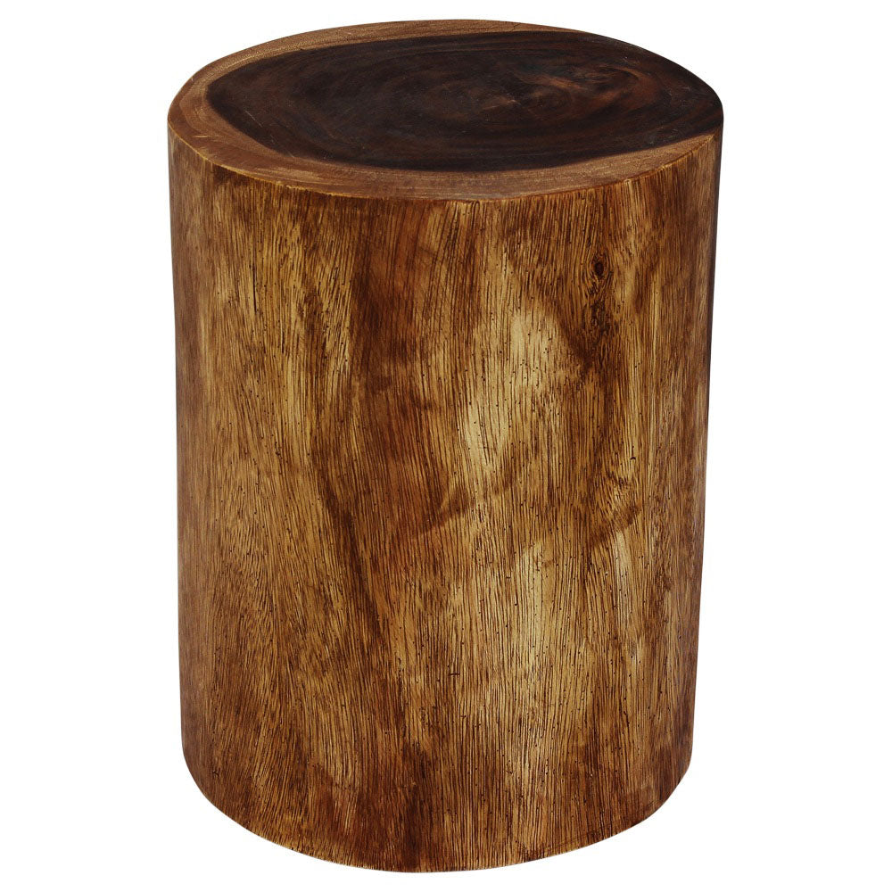 Haussmann® Wood Stump Stool or Stand 11-14 in DIA x 18 in H Walnut Oil