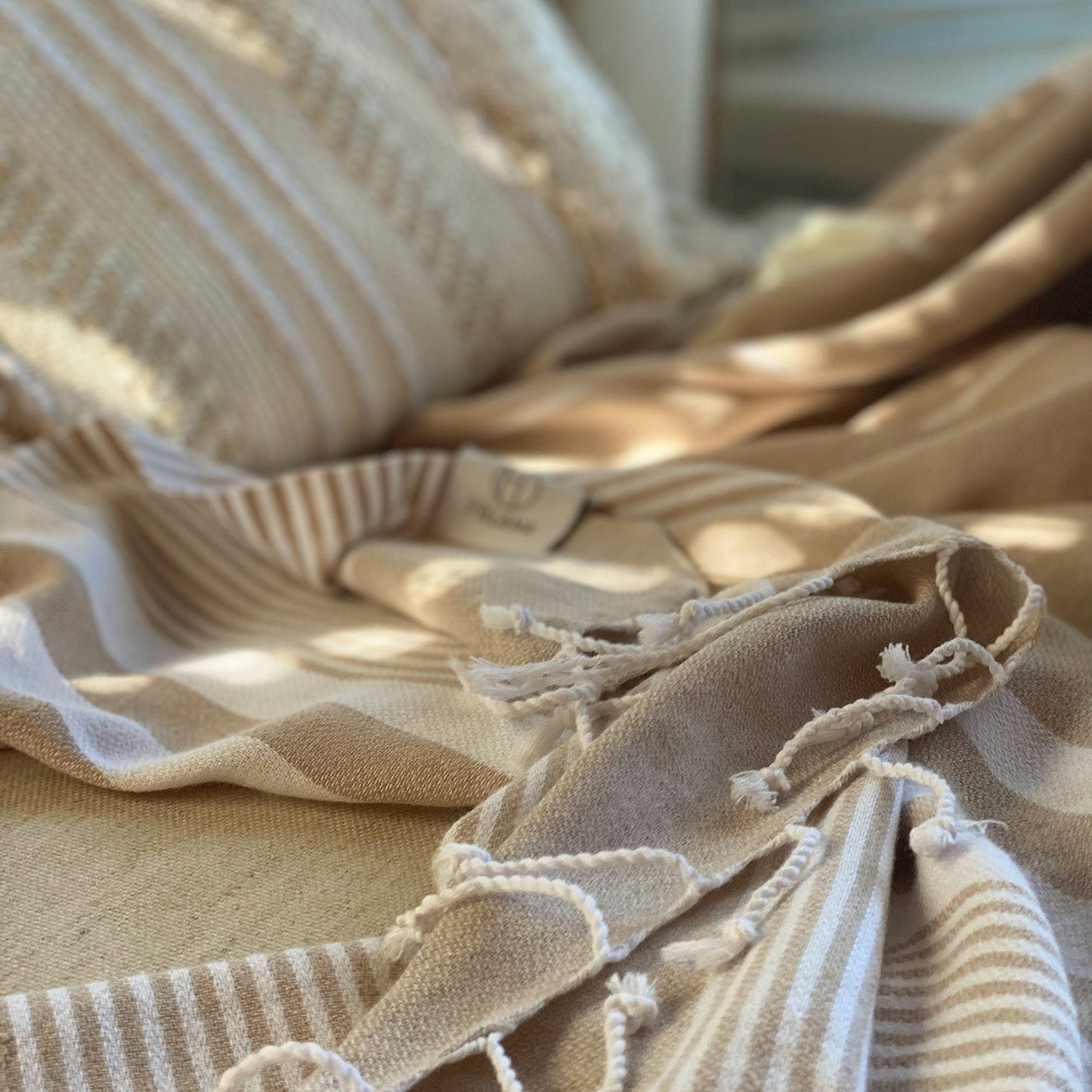 Martinica Hand-loomed Sustainable Turkish Towel - Beige