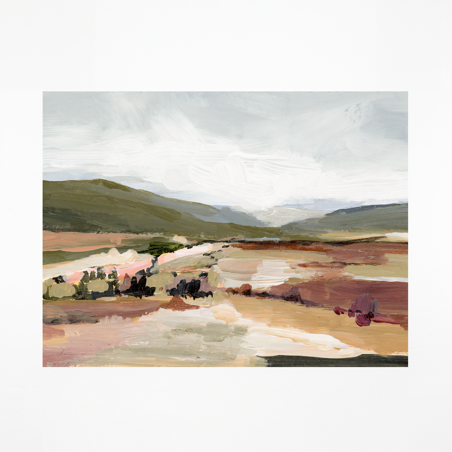 "Olive Hills" Art Print