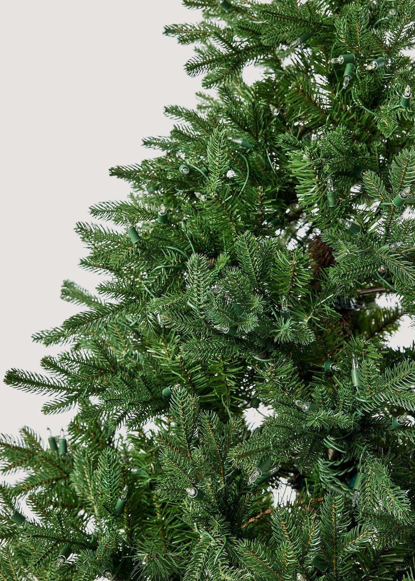 Faux Noble Fir Pre-Lit LED Christmas Tree with White Lights 7.5'