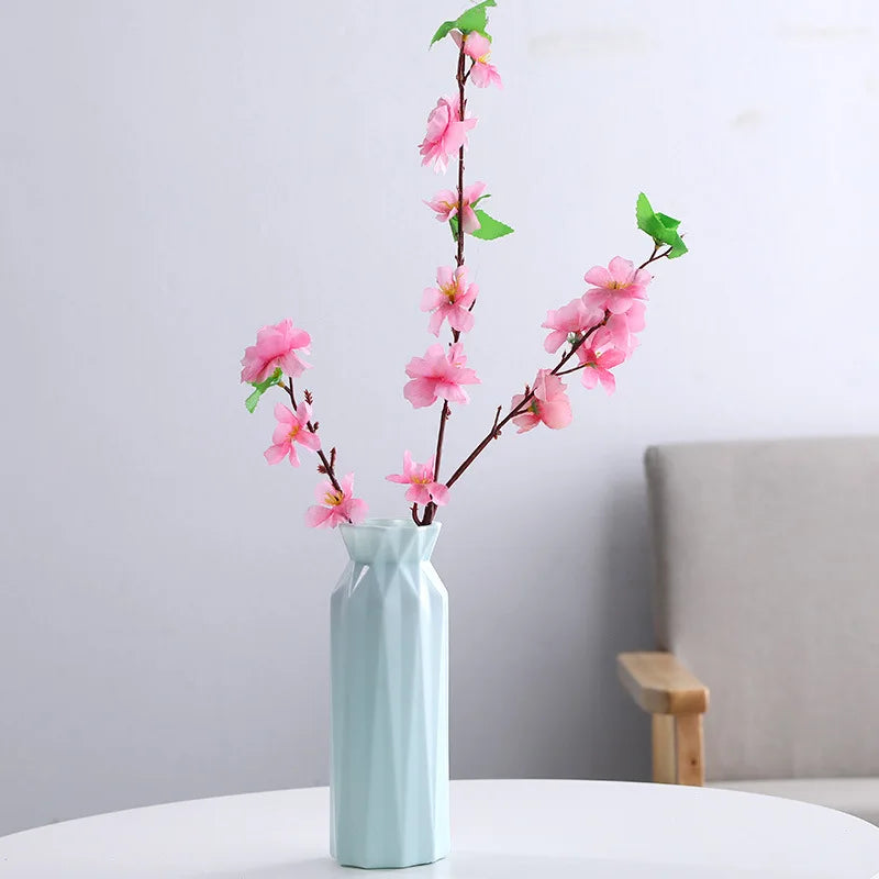 Modern White & Pink Flower Vase – Nordic Home Decor