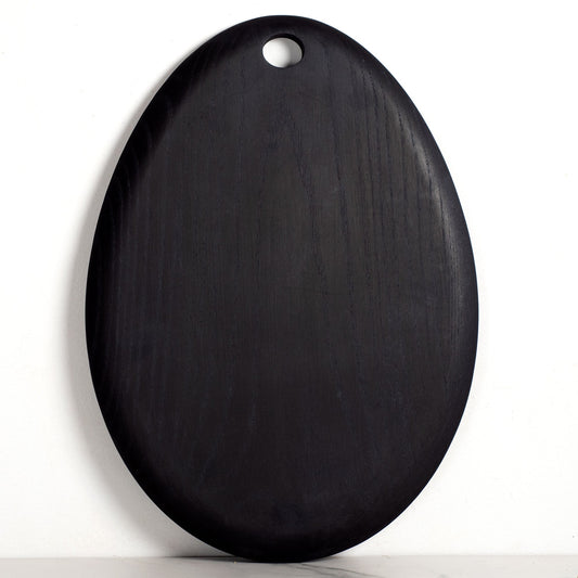 Ebonized Ash Small Egg Serving Board