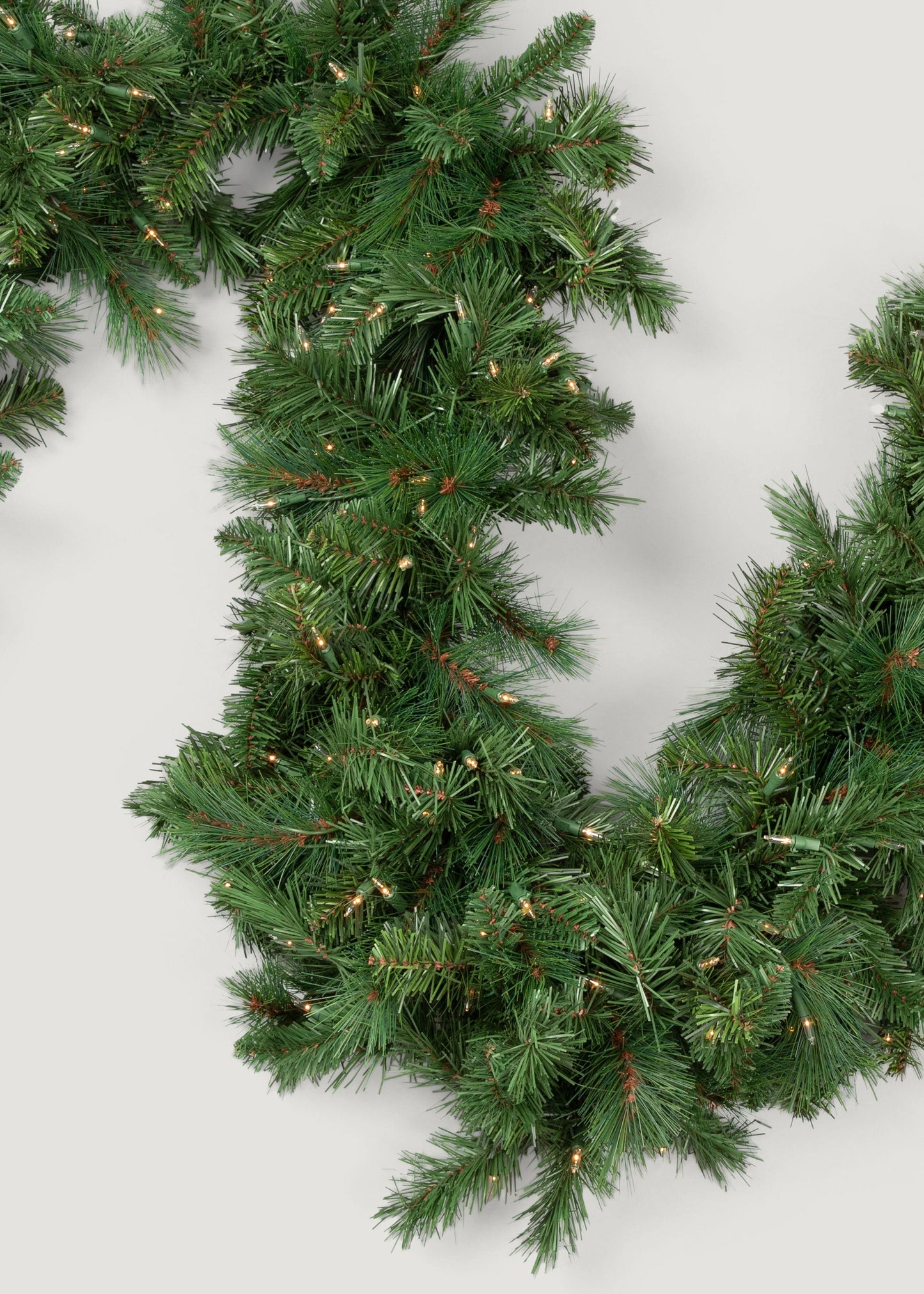 SALE - Faux Douglas Holiday Garland Swag with LED Lights - 108"