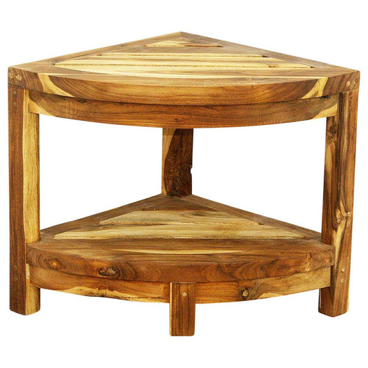 Haussmann® Teak Teak Corner Table 15.5 W x 15.5 D x 16 in H Teak Oil