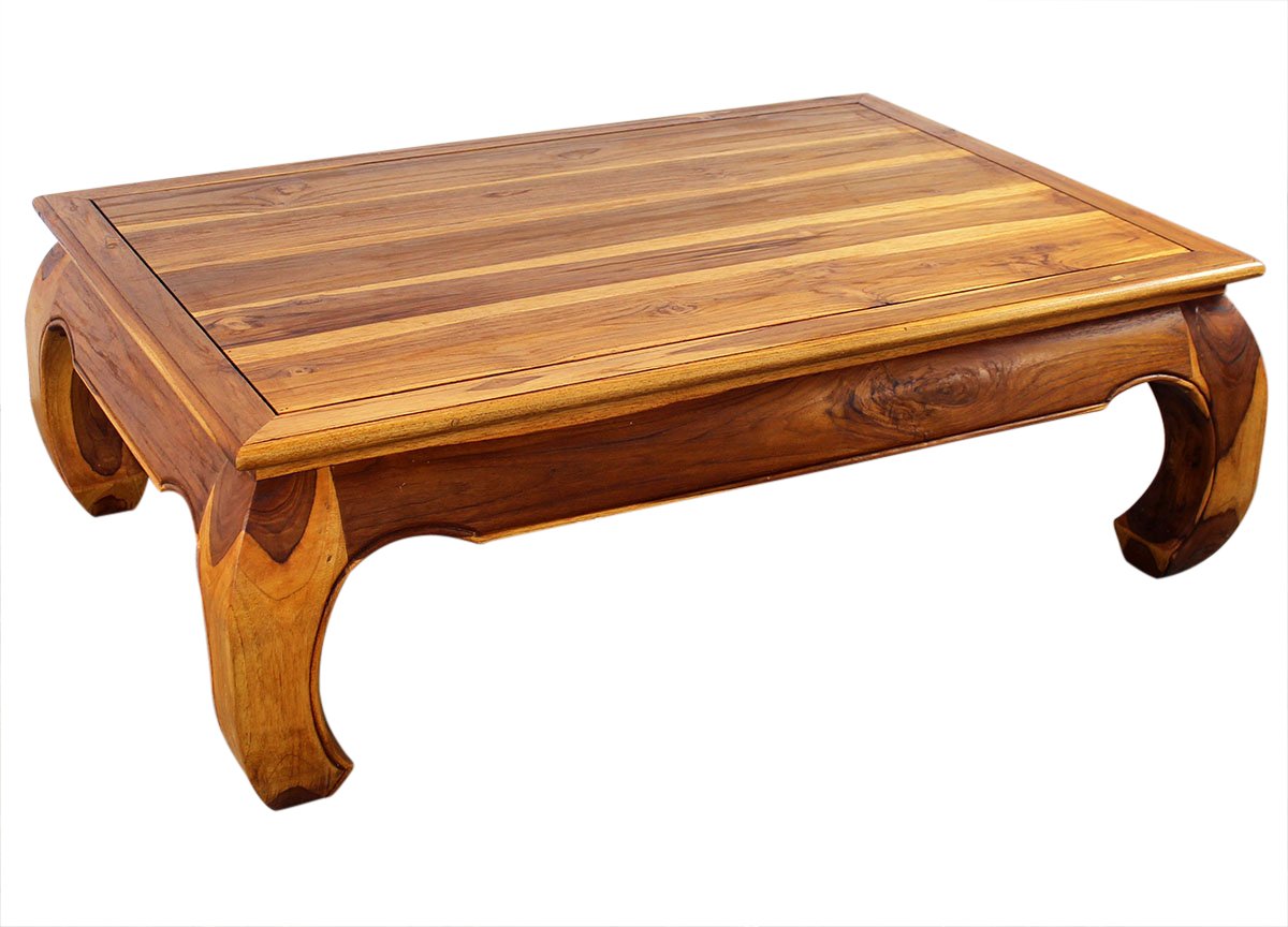 Haussmann® Teak Thai Opium Table 32 x 47 x 16 inch High Oak Oil