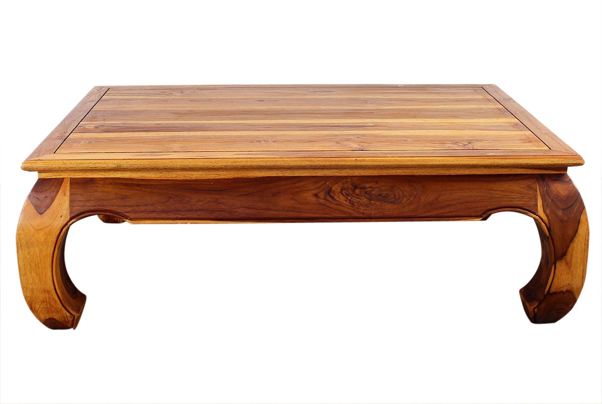 Haussmann® Teak Thai Opium Table 32 x 47 x 16 inch High Oak Oil