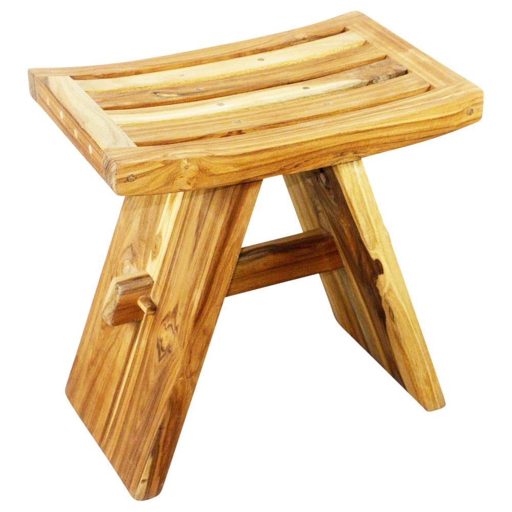 Haussmann® Teak Thai Teak Shower Stool 18 L x 12 W x 18 in H Teak Oil