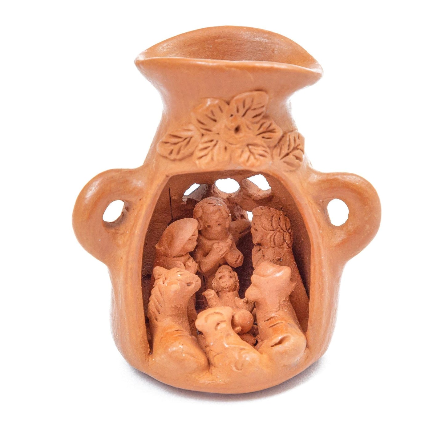 Terracotta Vessel Nativity Scene