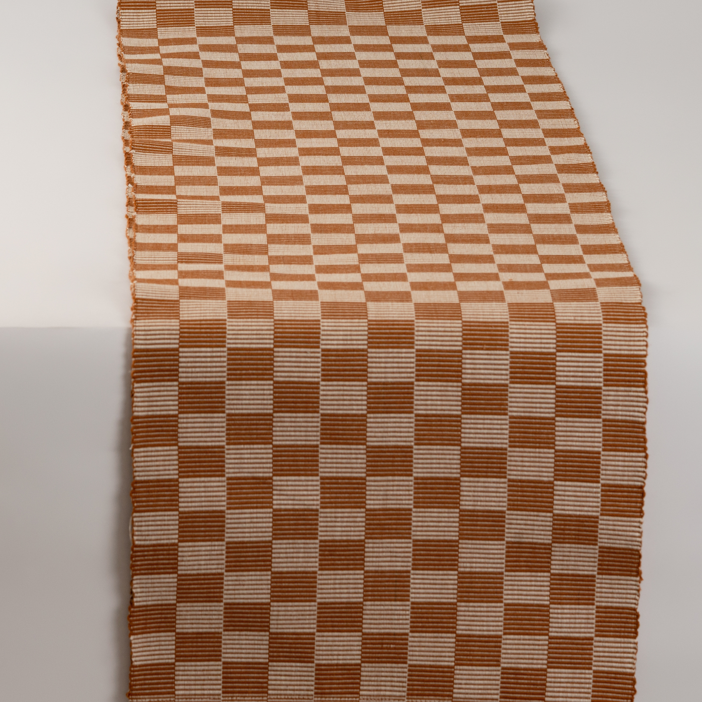 Handloomed Checkered Table Runner