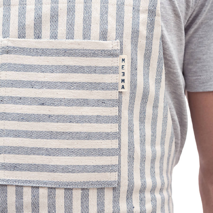 Striped Crossback Bib Apron