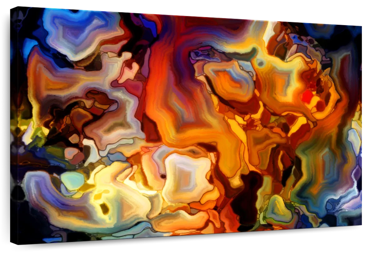 Abstract Stained Glass Wall Art