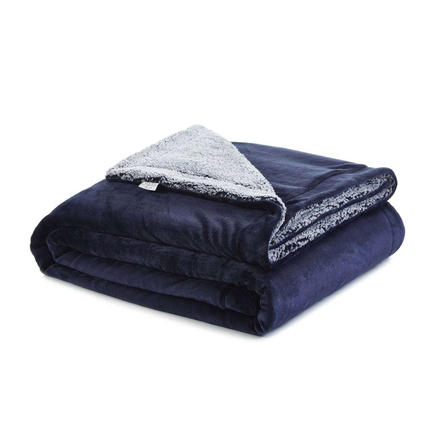 Zakary Flannel Reversible Heathered Sherpa Throw Blanket