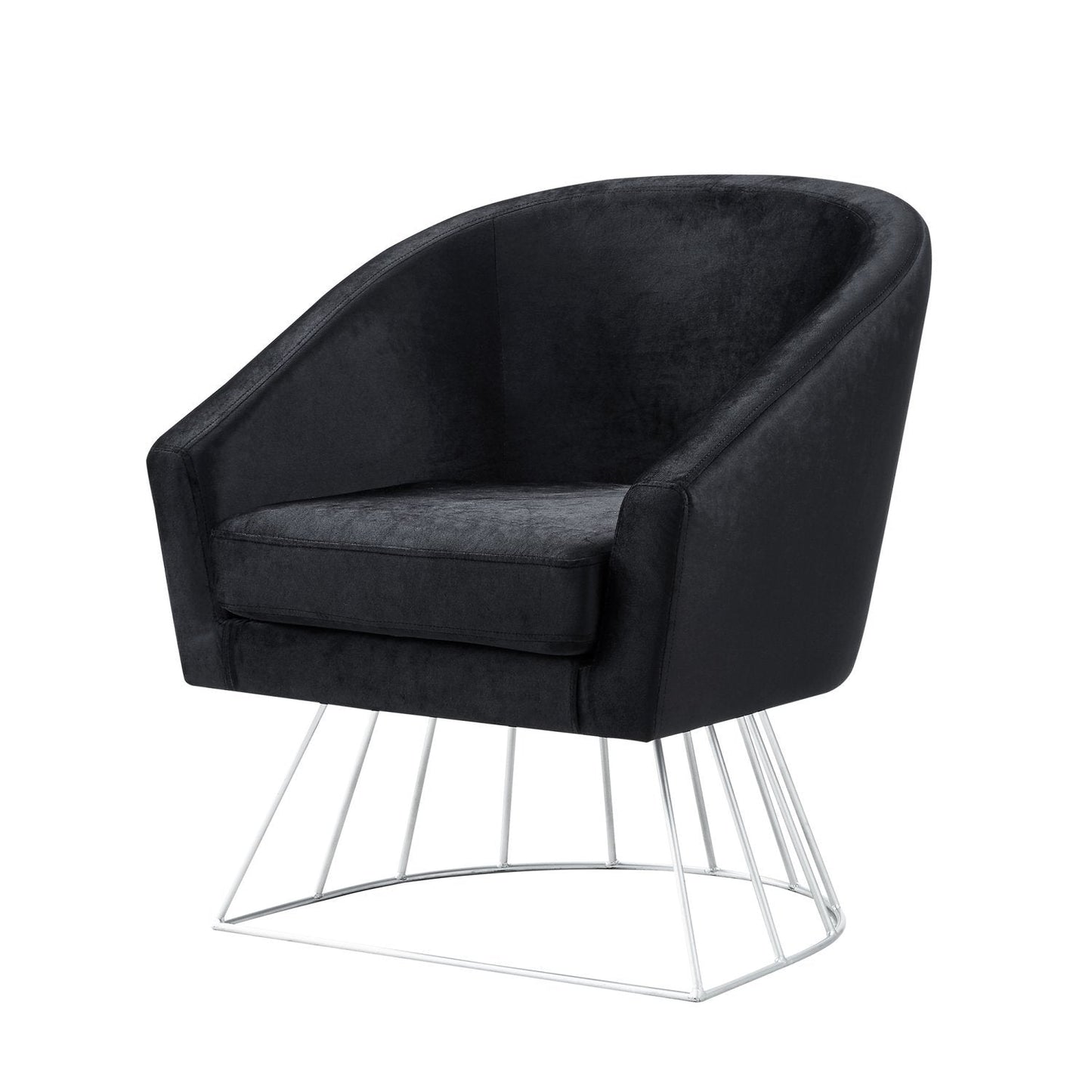 Adalene Velvet Accent Chair