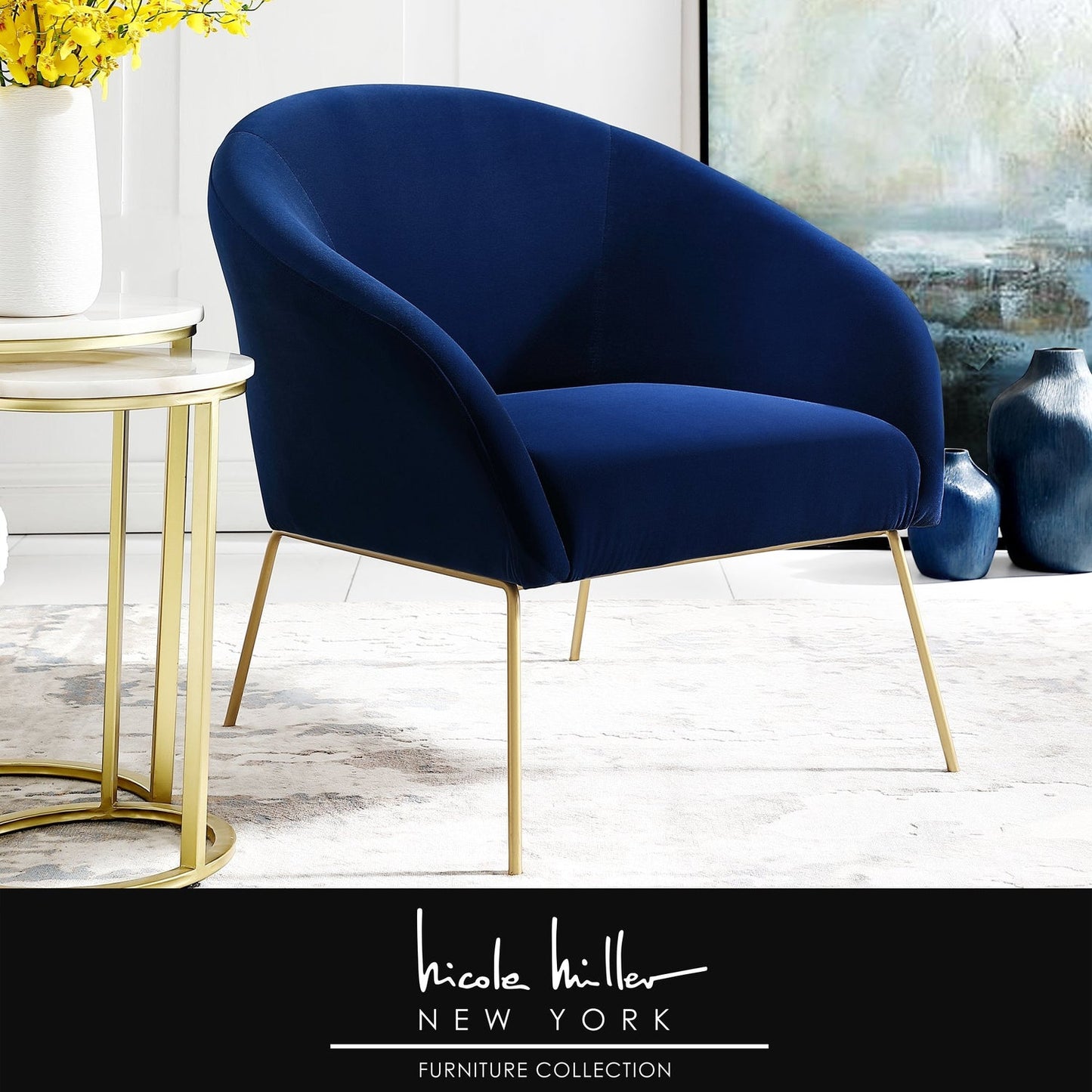 Catriona Velvet Accent Chair