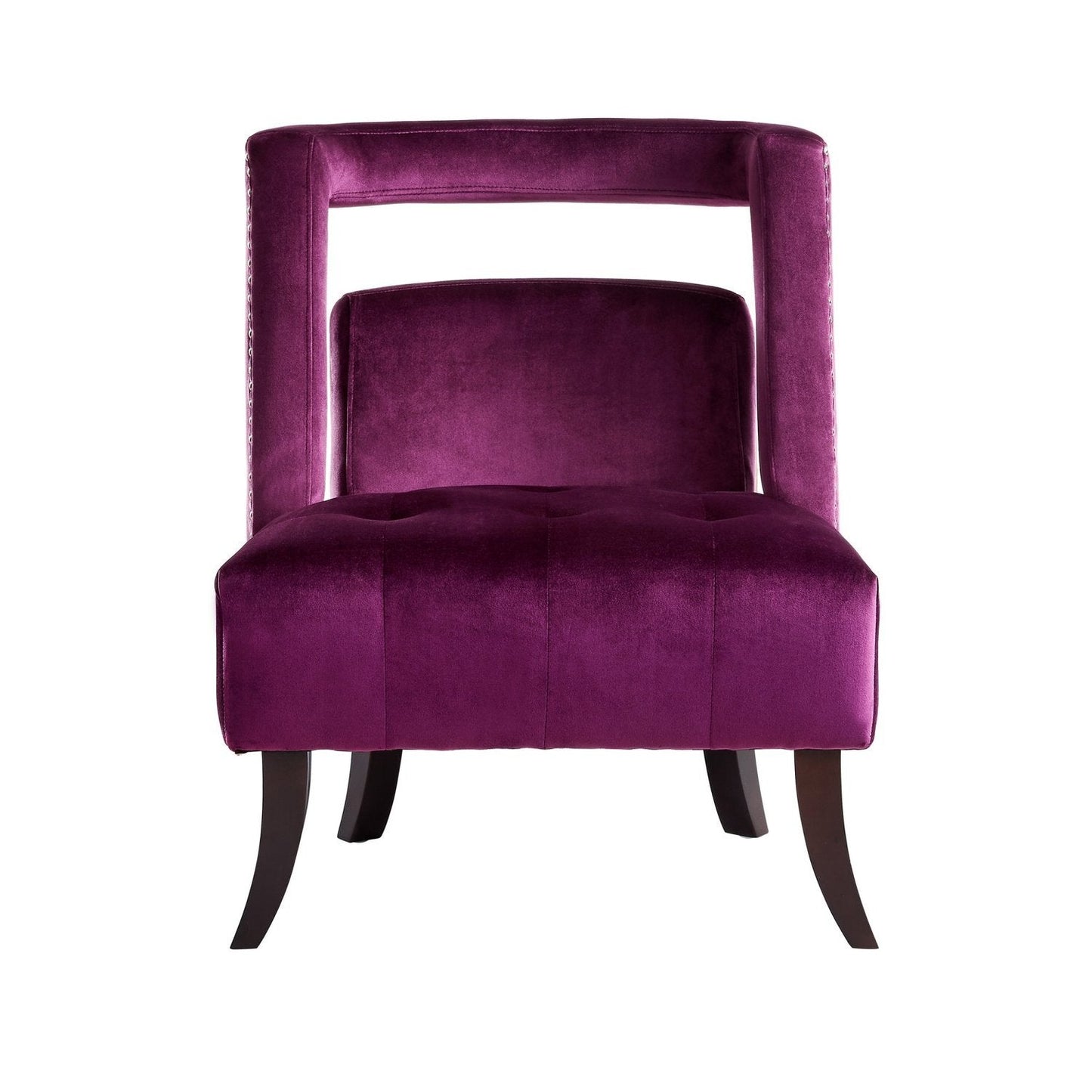 Salvador Velvet Armless Accent Chair