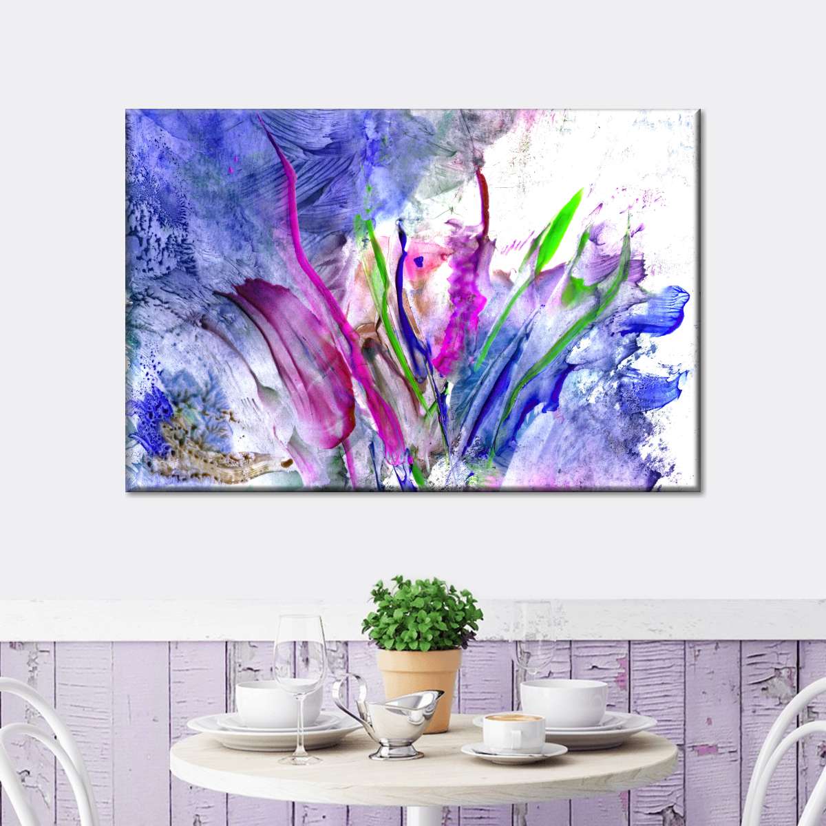Abstract Flower Wall Art