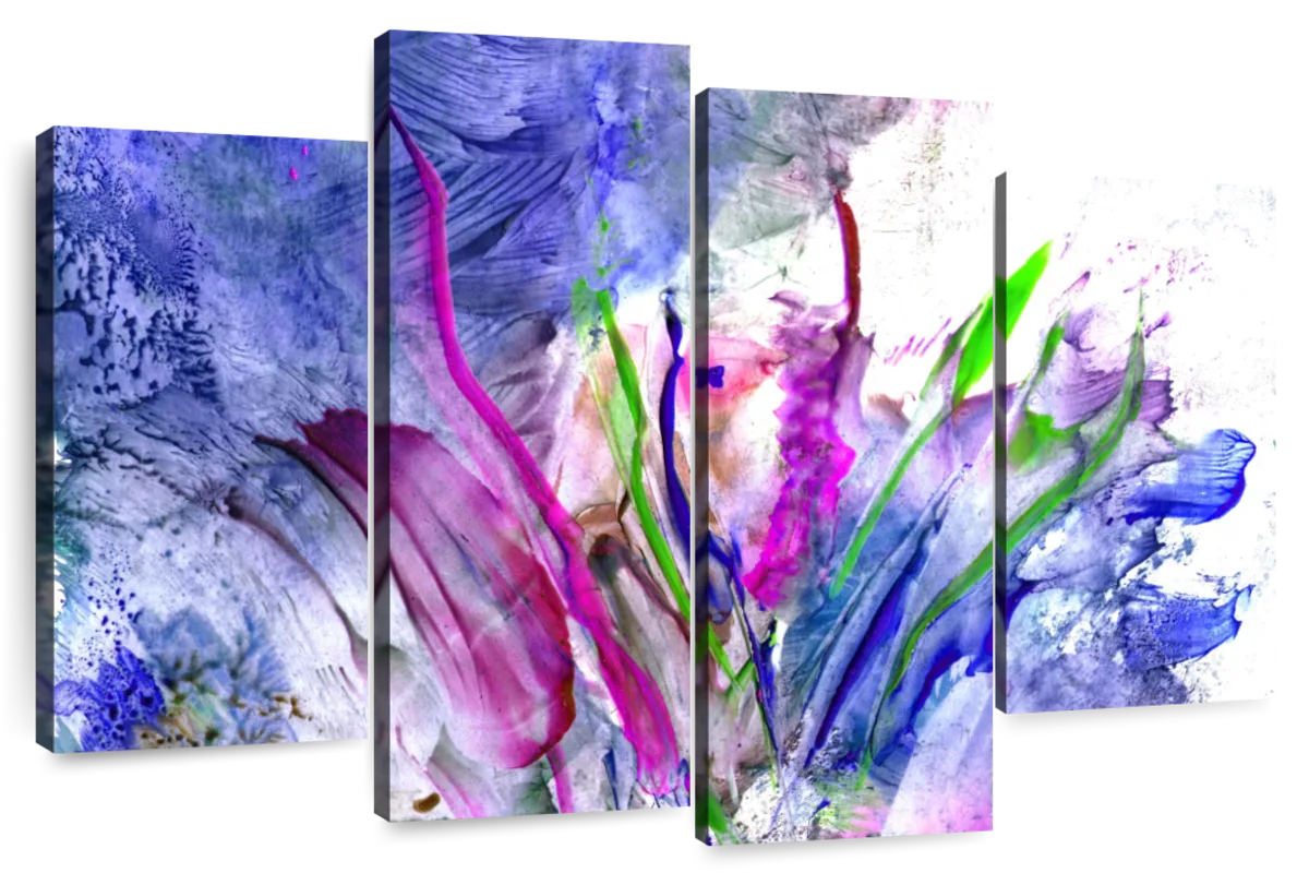 Abstract Flower Wall Art