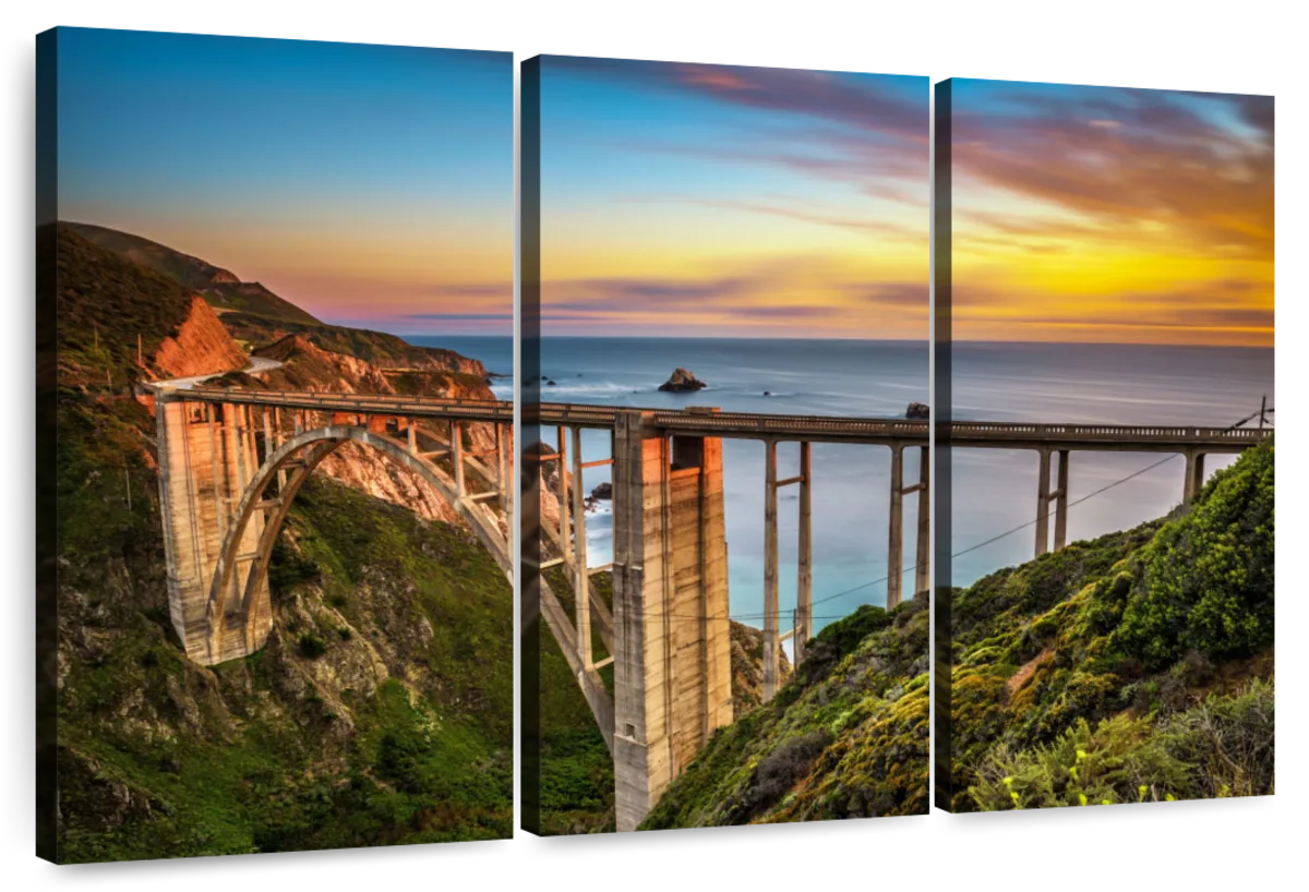 Bixby Creek Bridge At Sunset Wall Art