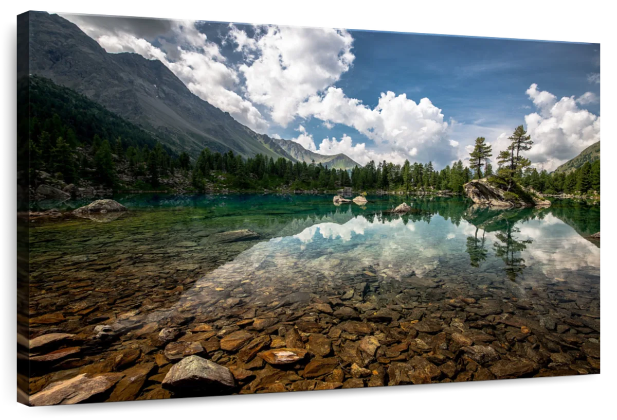 Tranquil Lake Landscape Wall Art