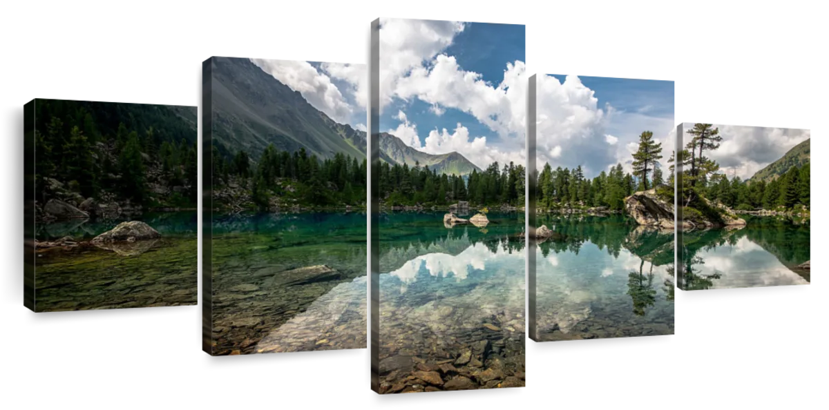 Tranquil Lake Landscape Wall Art