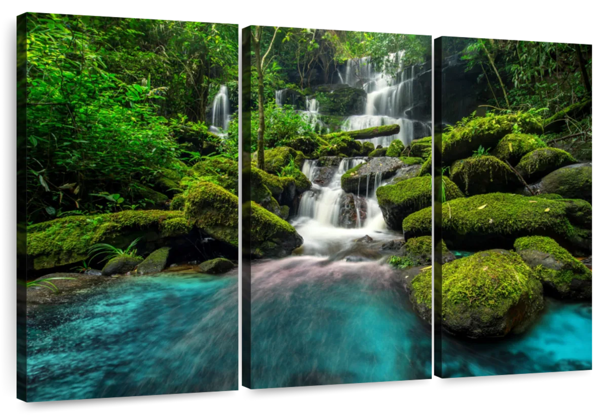 Tropical Waterfall Wall Art