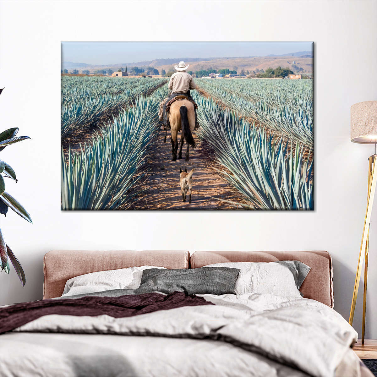 Inspecting Agave Plantation Wall Art