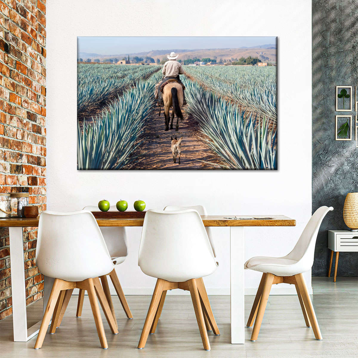 Inspecting Agave Plantation Wall Art