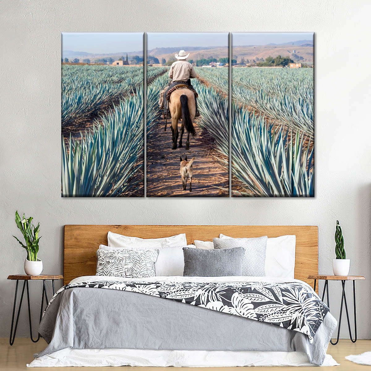 Inspecting Agave Plantation Wall Art