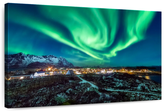 Henningsvaer Aurora Borealis Wall Art