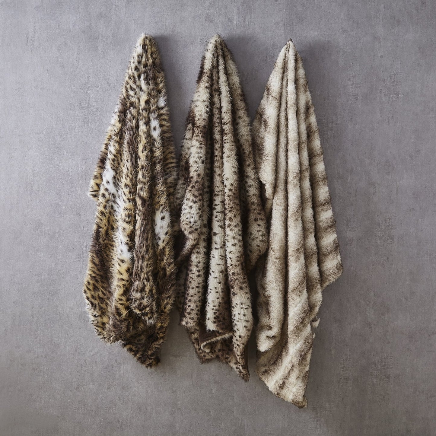 Animal Print Knit Throw