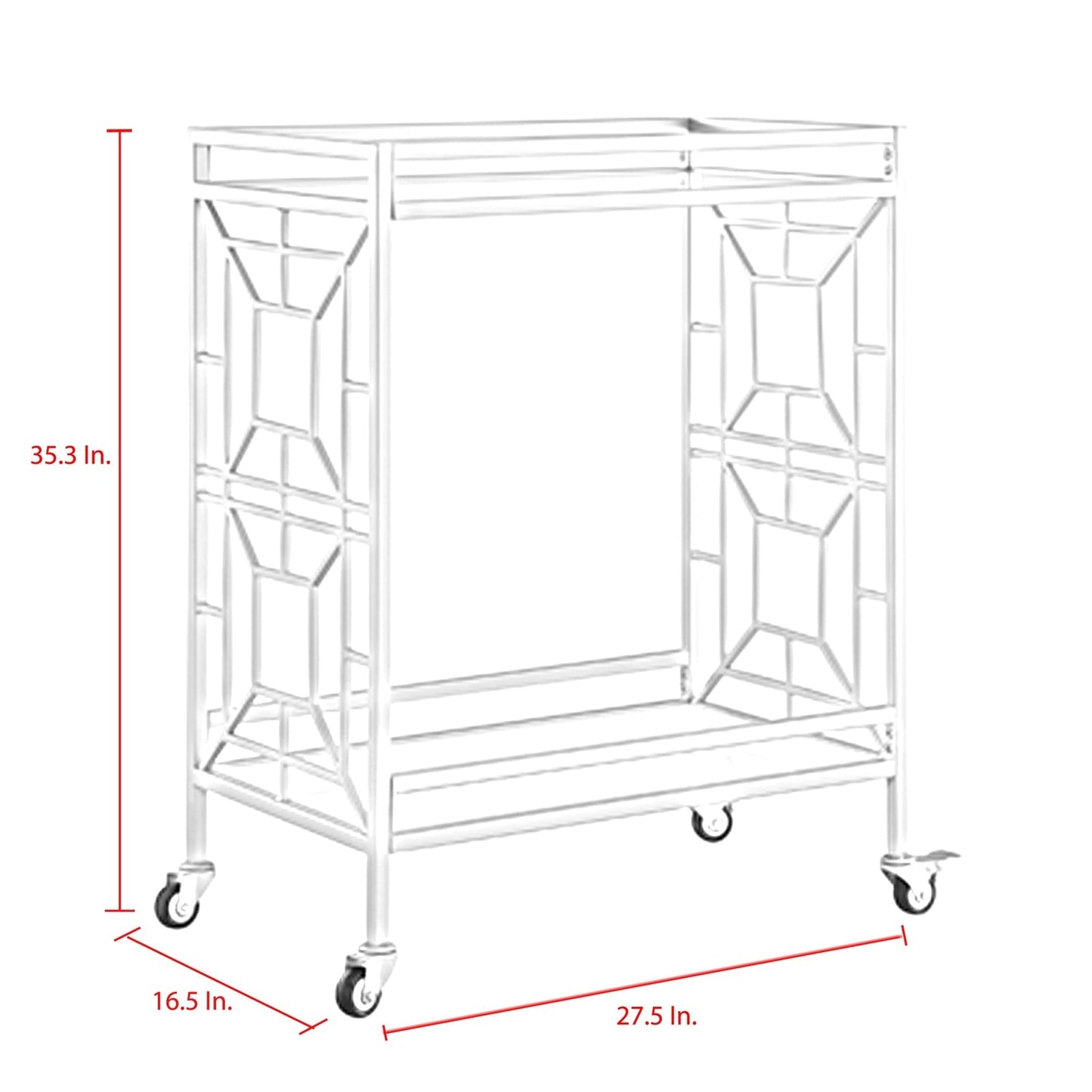 Jared Bar Cart Serving Tray