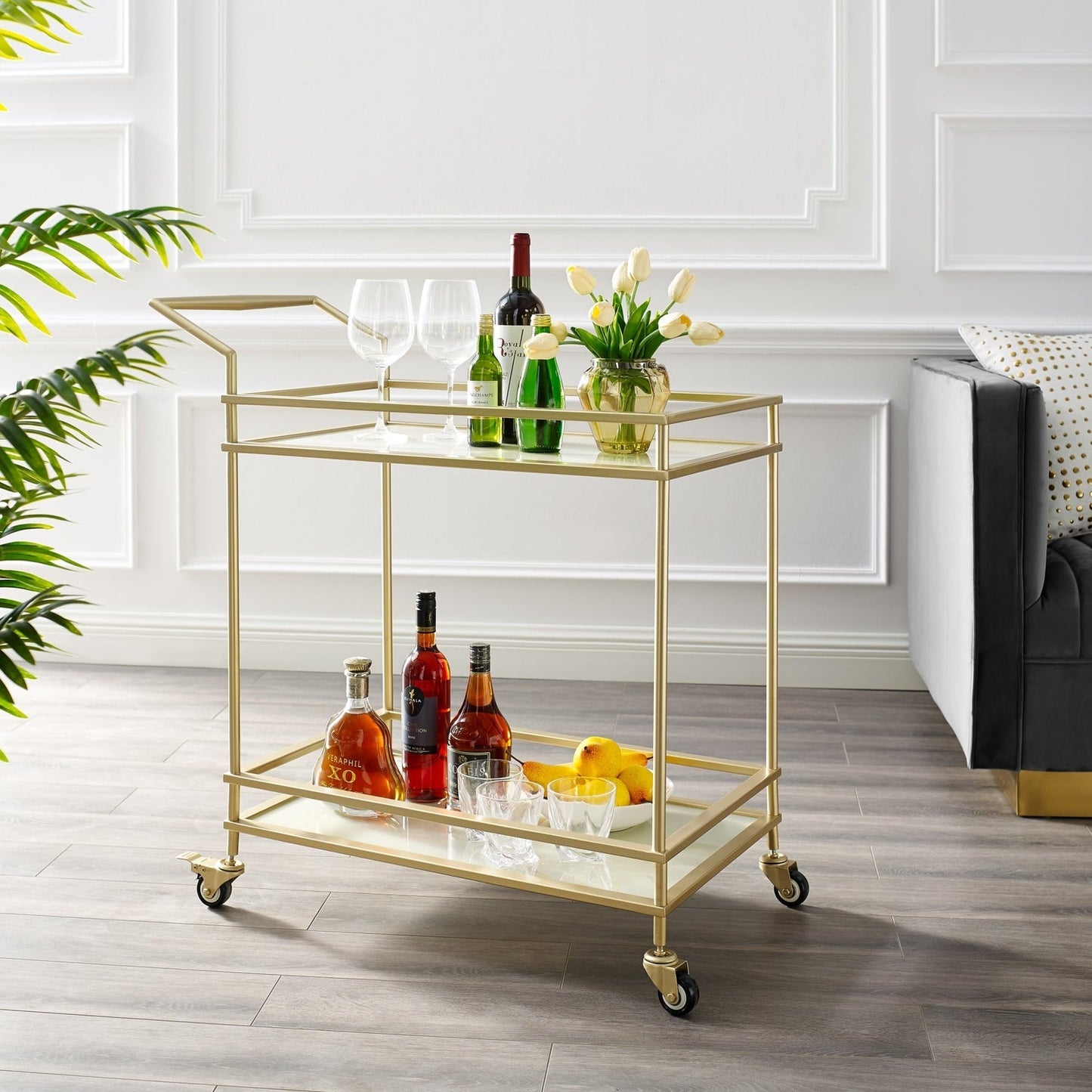 Lonnie Bar Cart serving Tray