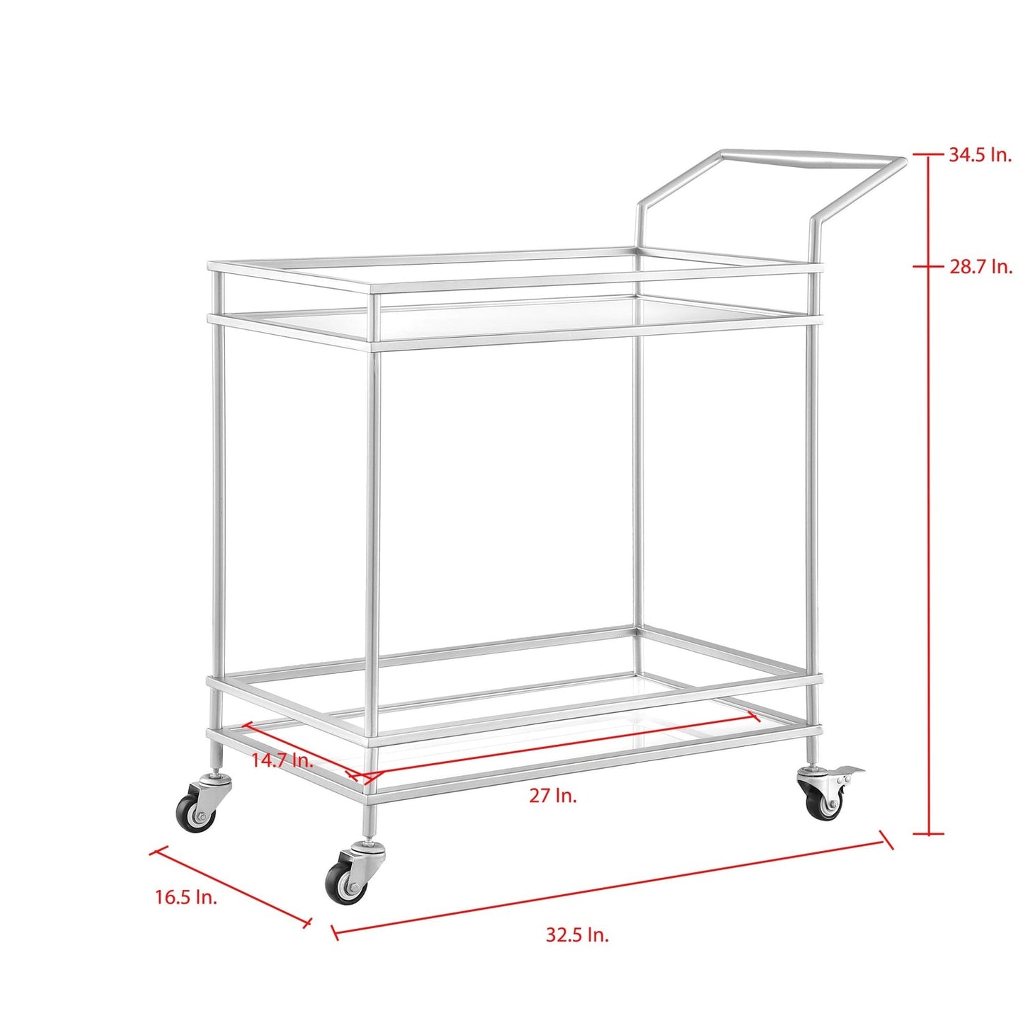 Lonnie Bar Cart serving Tray