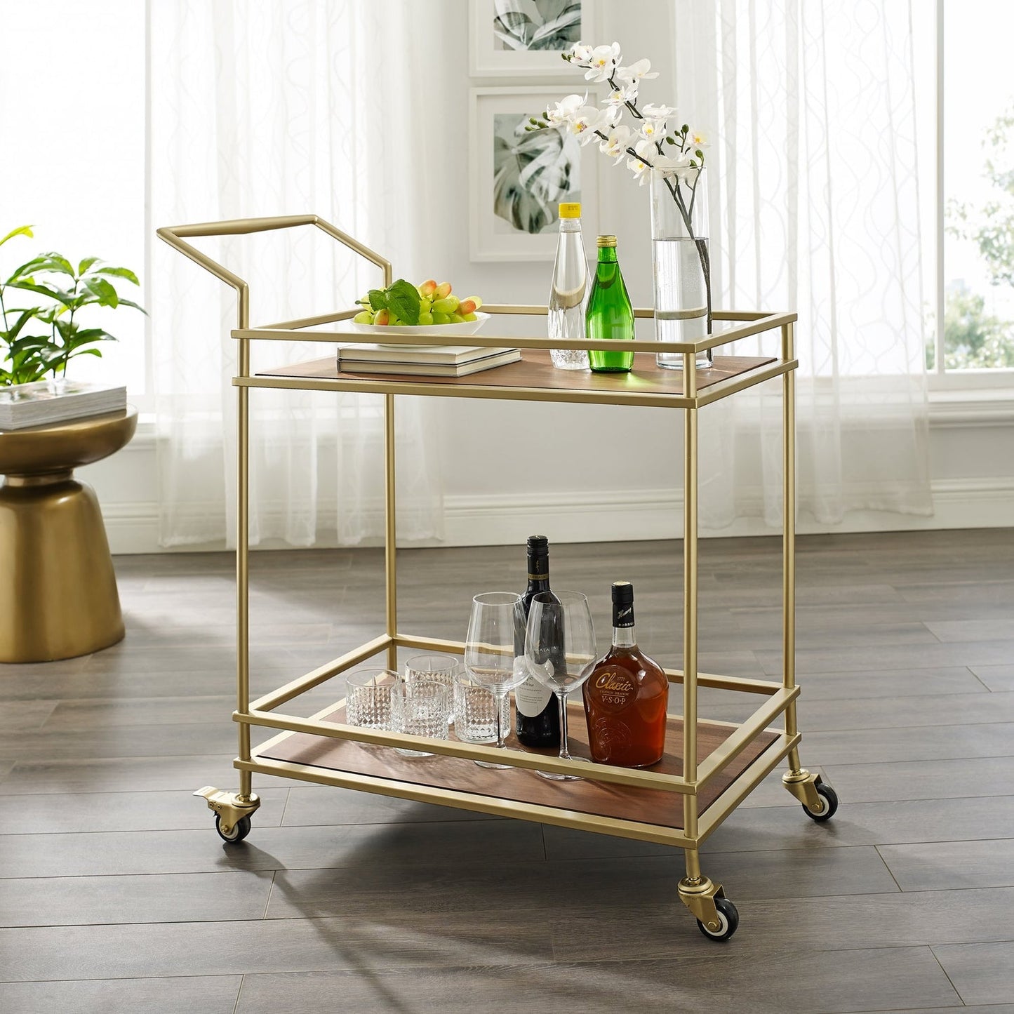 Lonnie Bar Cart serving Tray