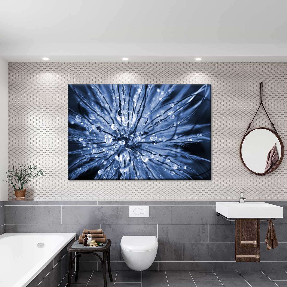 Abstract Flower Head Wall Art