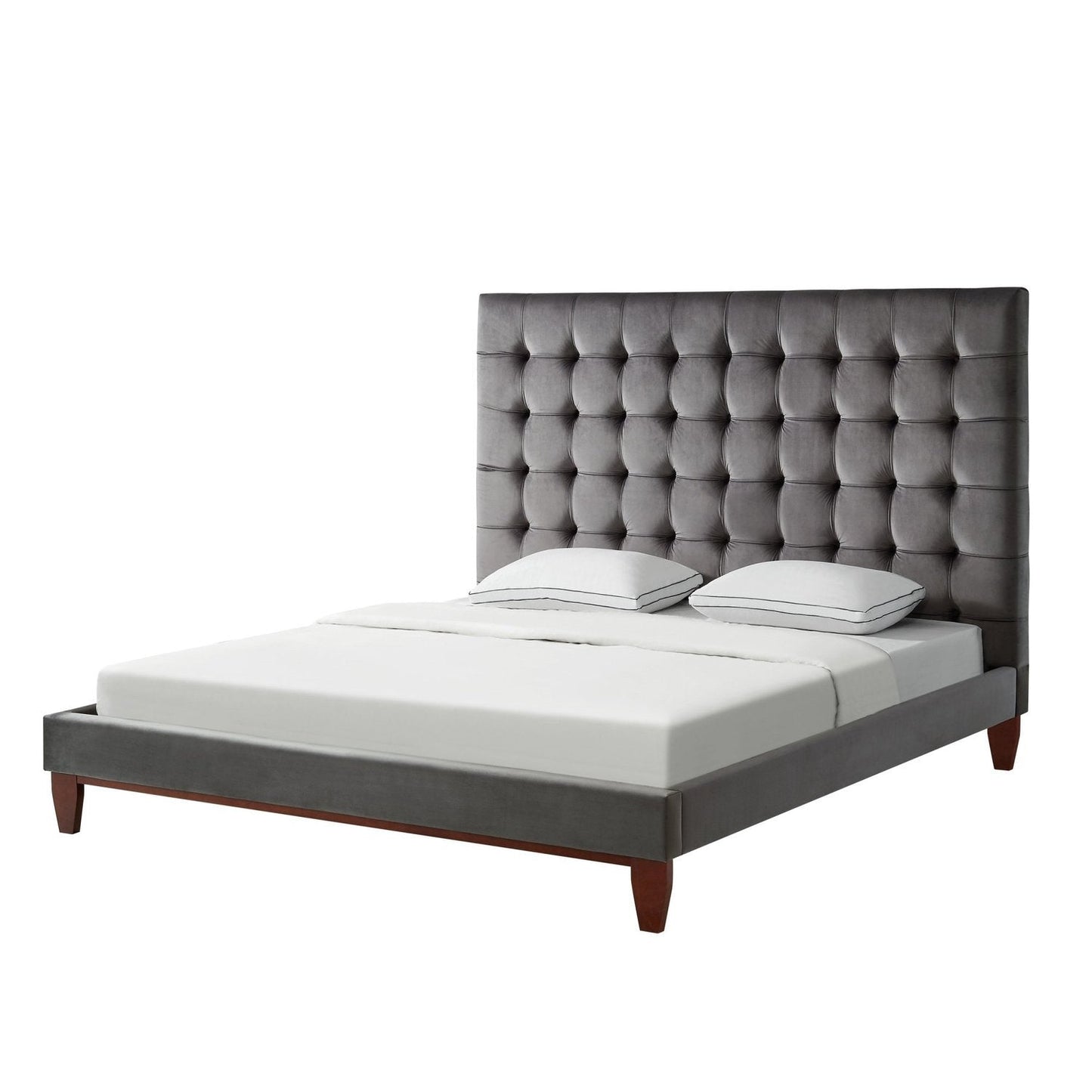 Bond Velvet Button Tufted Bedframe