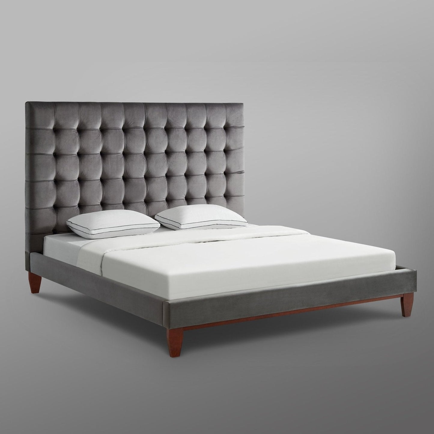 Bond Velvet Button Tufted Bedframe