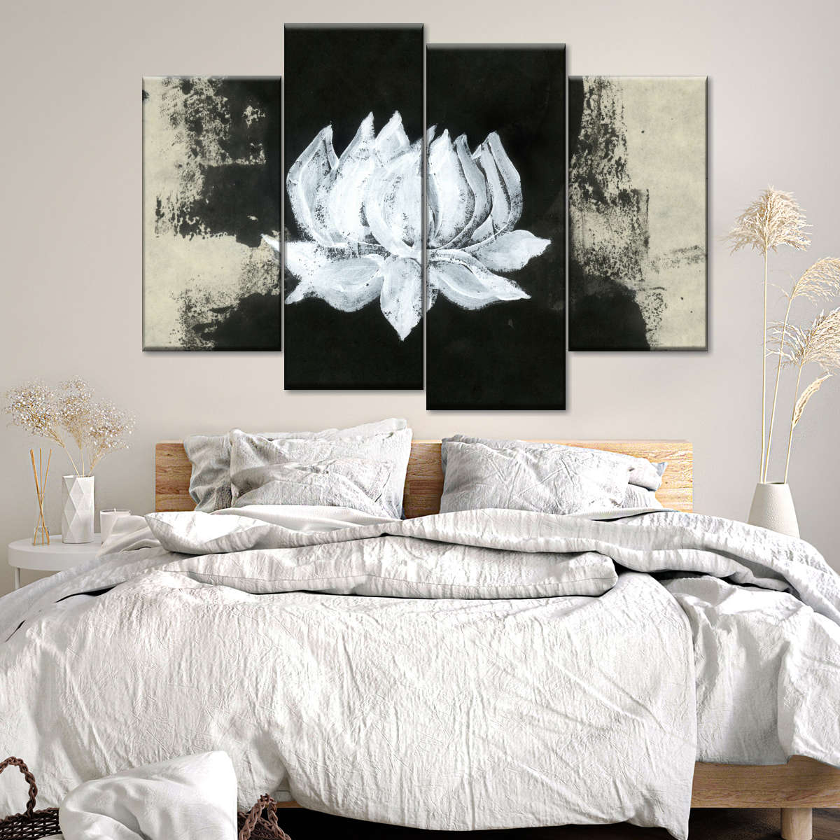 Black And White Floral Wall Art