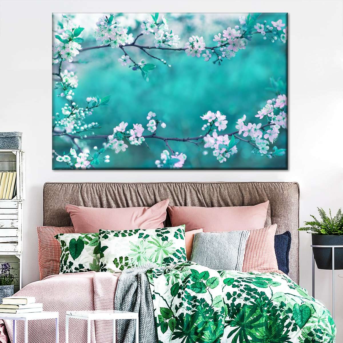 White Cherry Blossoms In Japan Wall Art