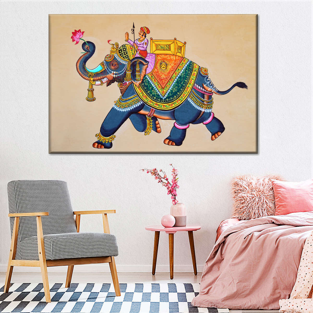 Rajasthani Elephant Wall Art