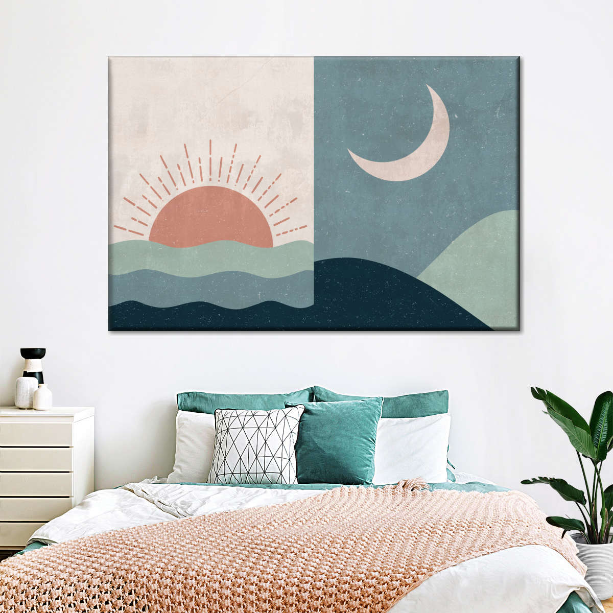 Boho Sunrise And Sunset II Wall Art