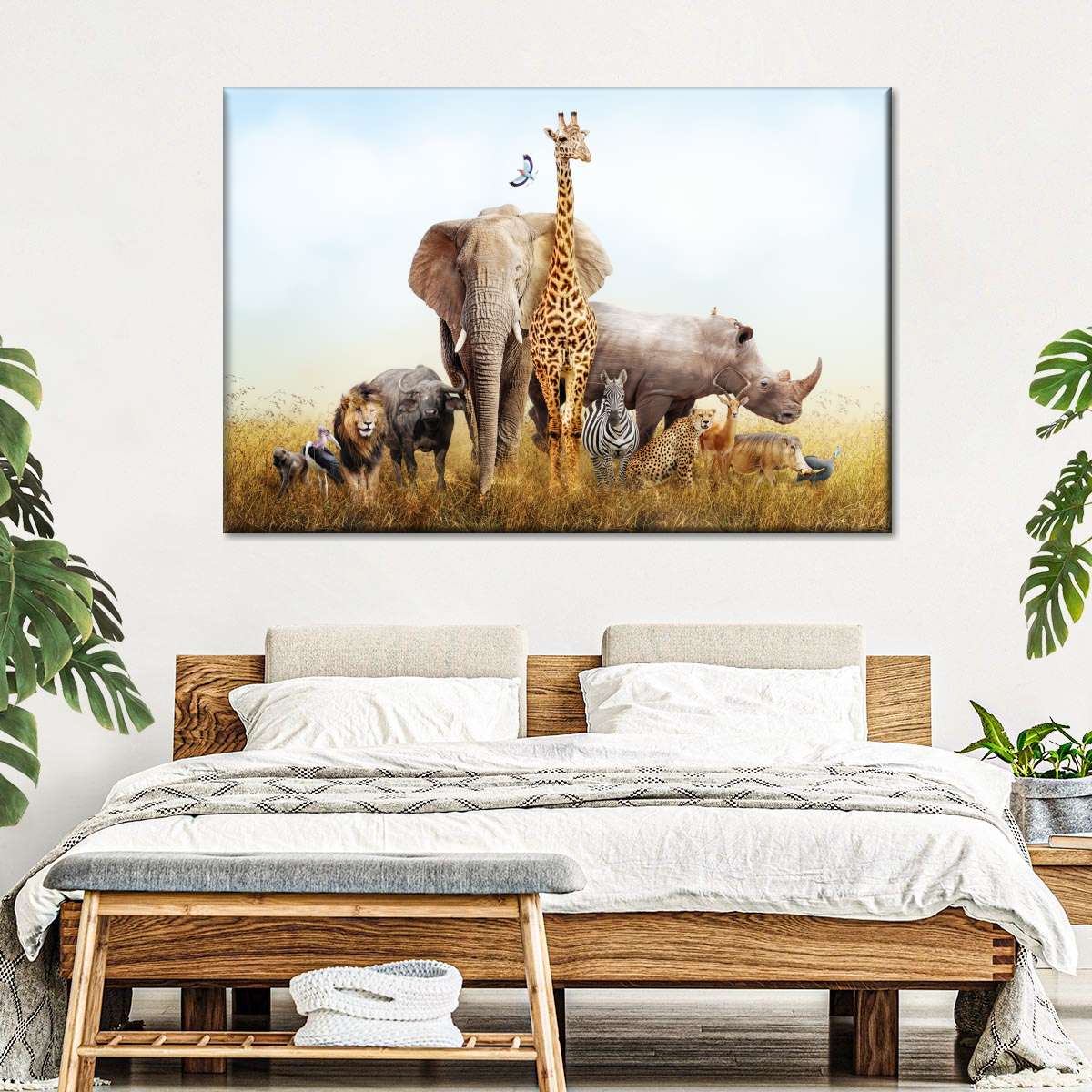 Kenyan Safari Animals Wall Art