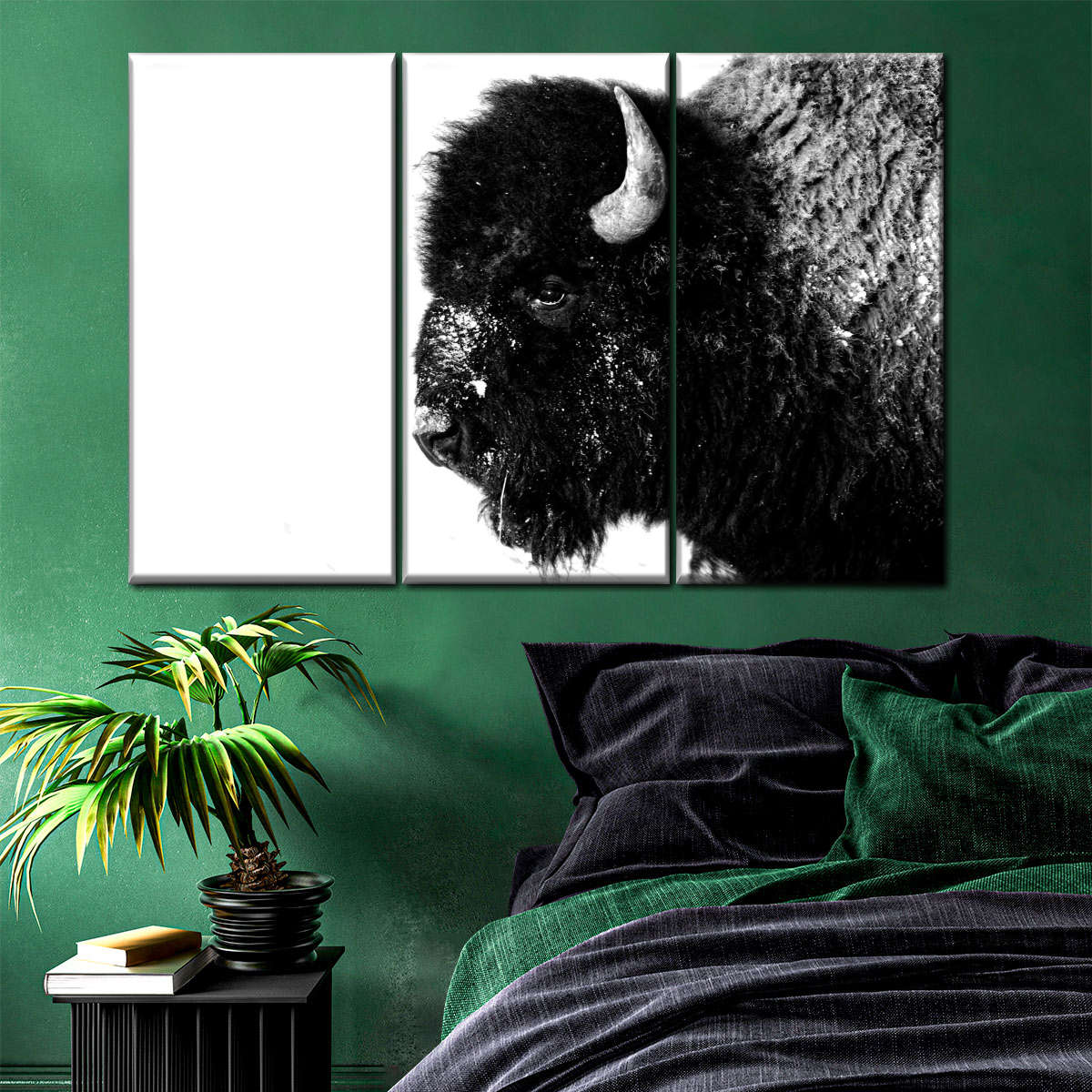 Black Bison Wall Art