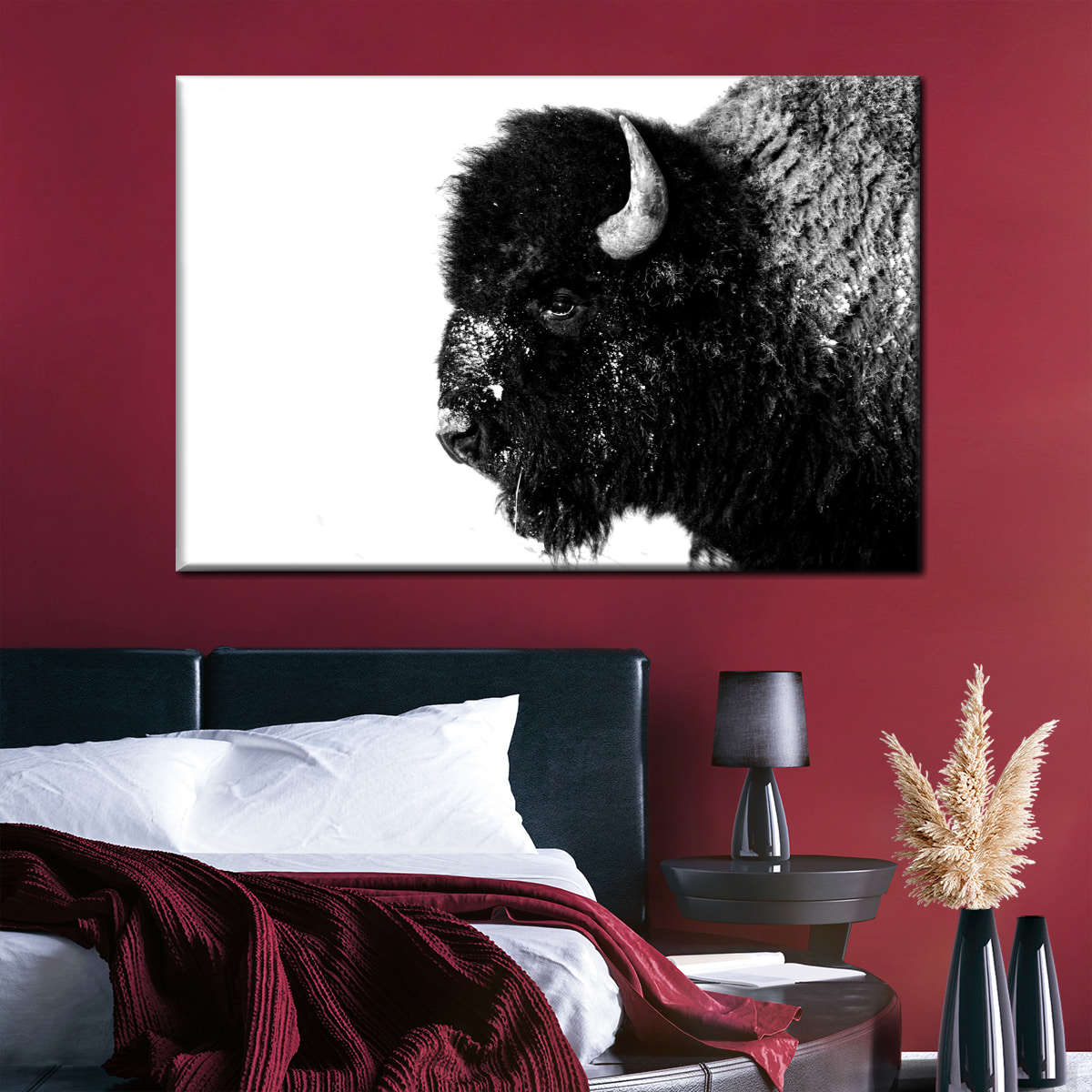 Black Bison Wall Art