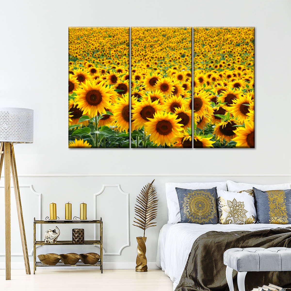 Endless Sunflower Field Wall Art