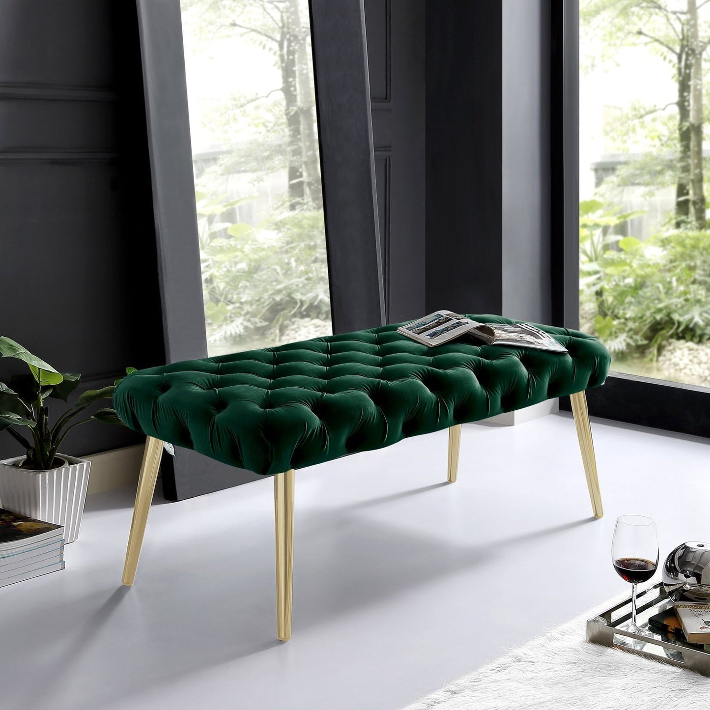 Claude Velvet Bench