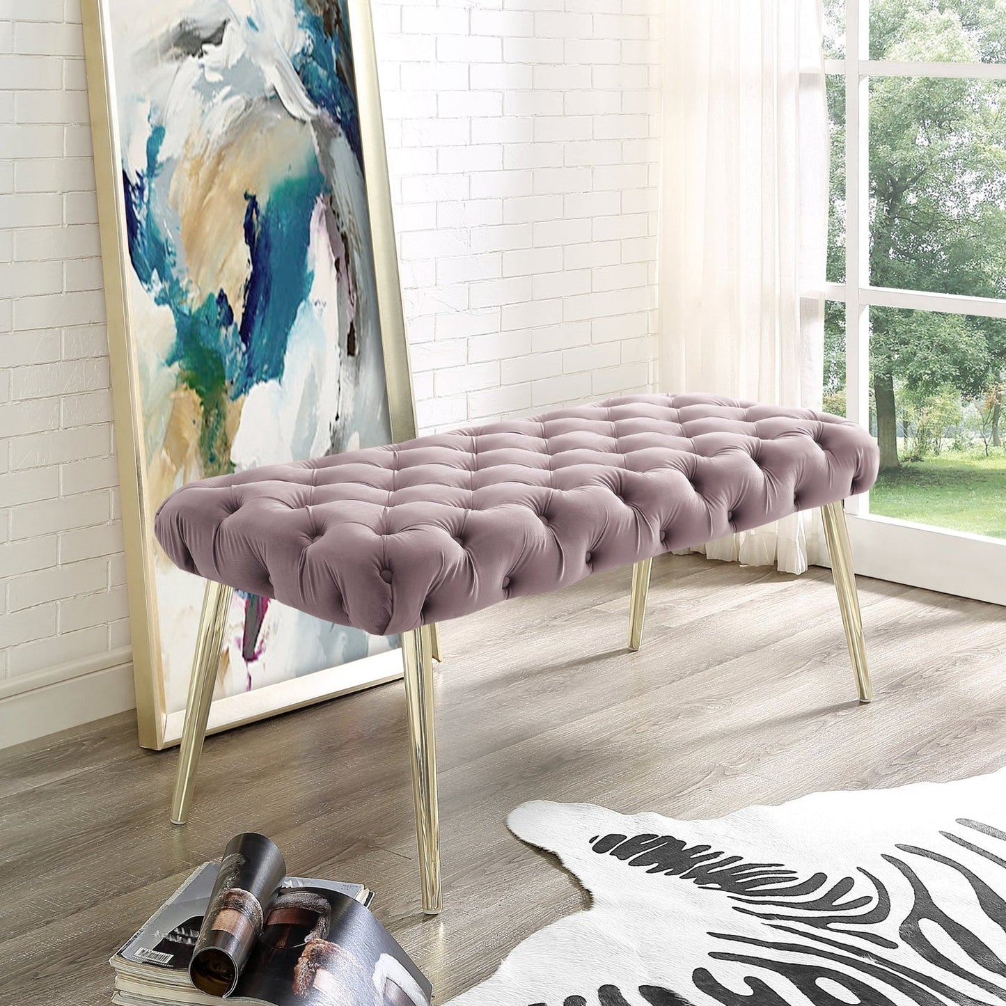 Claude Velvet Bench