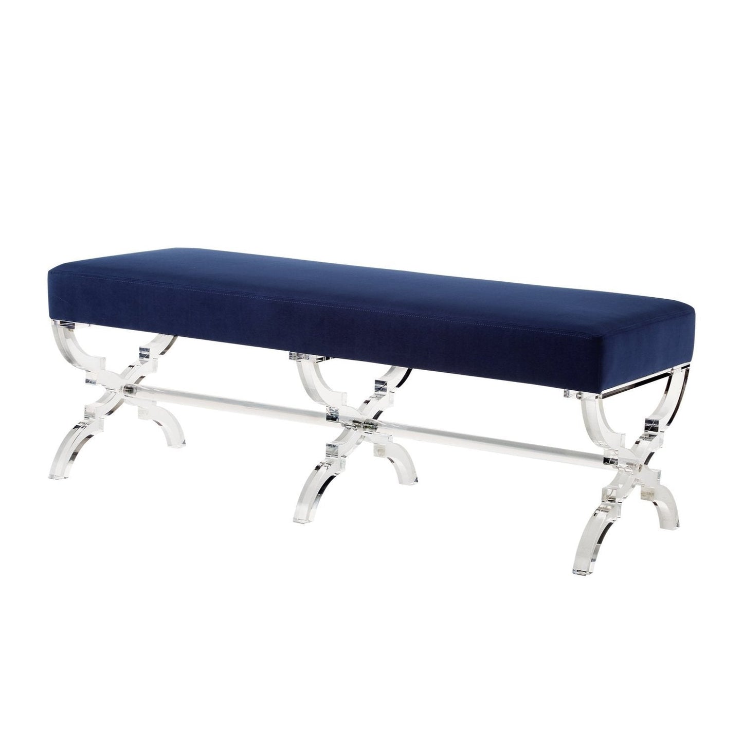 Giselle Velvet X-Leg Bench